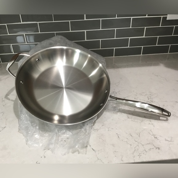 Tramontina 12 inch Fry Pan Tri-Ply Clad Stainless Steel - Picture 5 of 6